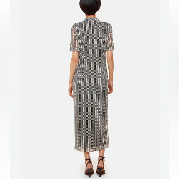 Whistles Link Check Mesh Shirt Dress Black/Multi NWT size 16 - Picture 11 of 15